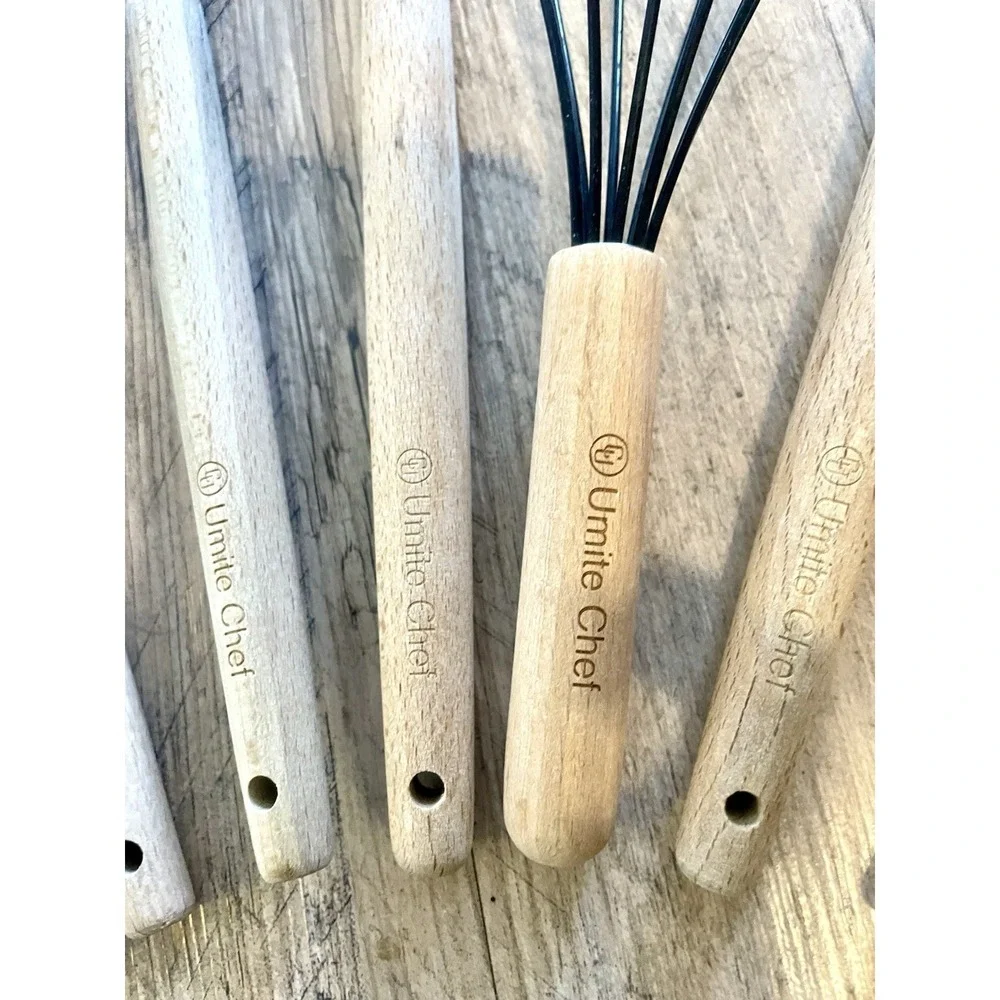 Wooden Silicone Kitchen Utensil Set 8 Piece Set by Ultimate Chef‎